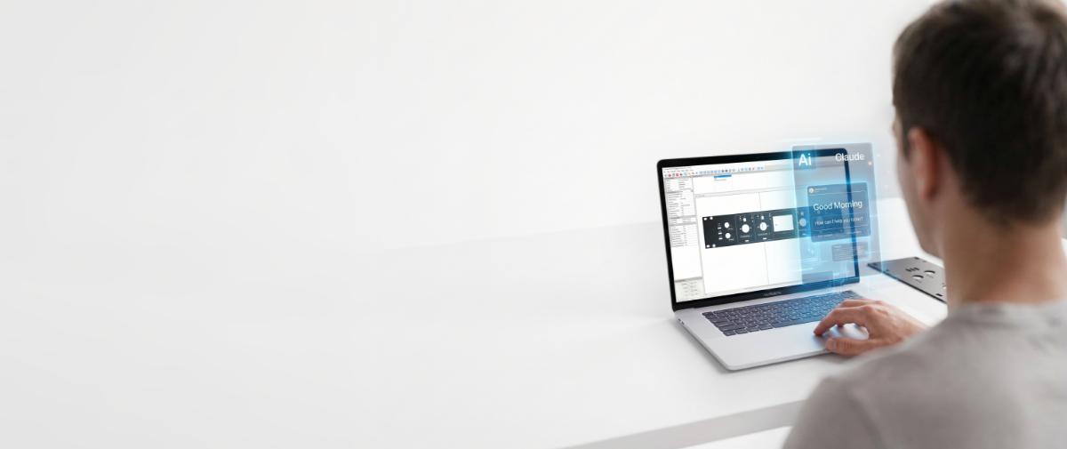 KI-gestützte Software zum Erstellen von Frontplatten, Gehäusen, Frästeilen und Schildern mit Download-Funktion