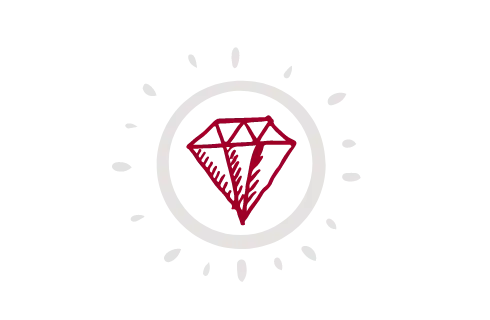 Das Diamant-Icon symbolisiert die Wertschätzung und Offenheit gegenüber den Mitarbeitenden der Schaeffer AG.