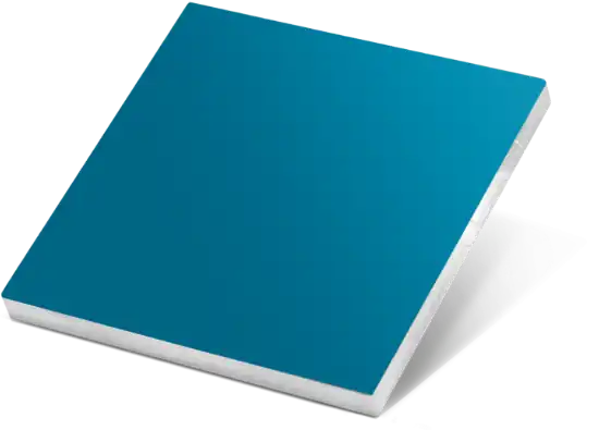 Front panel with material and colour selection