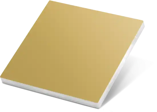 Front panel with material and colour selection