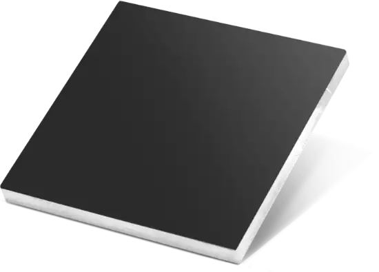 Front panel with material and colour selection