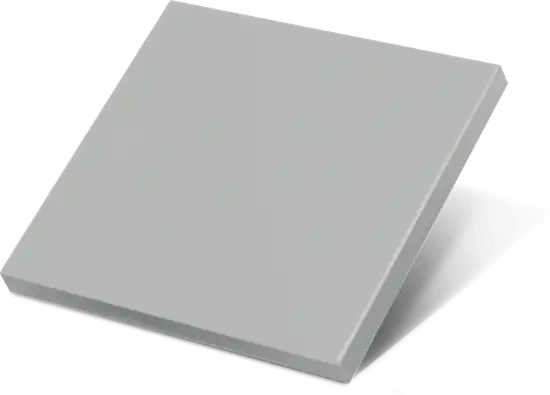 Front panel with material and colour selection