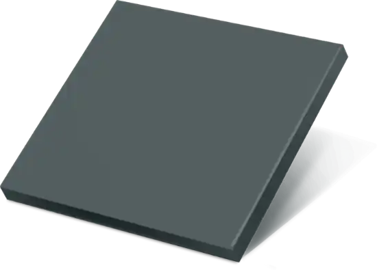 Front panel with material and colour selection