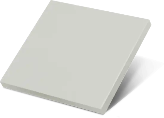 Front panel with material and colour selection