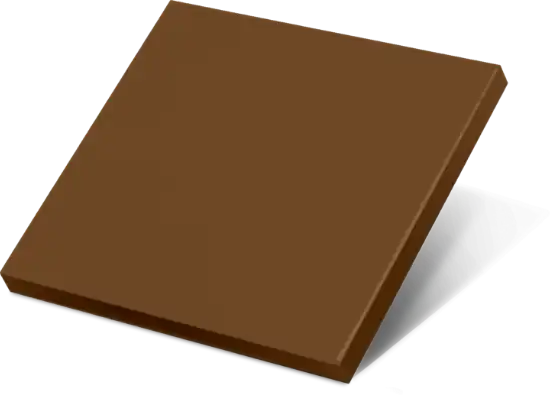 Front panel with material and colour selection