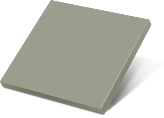 Front panel with material and colour selection