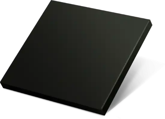 Front panel with material and colour selection
