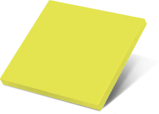 Front panel with material and colour selection