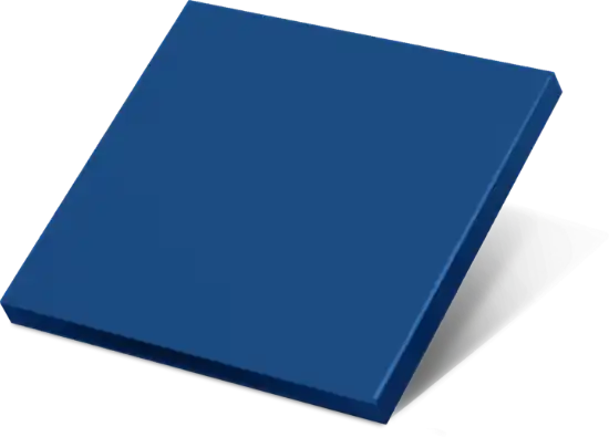 Front panel with material and colour selection