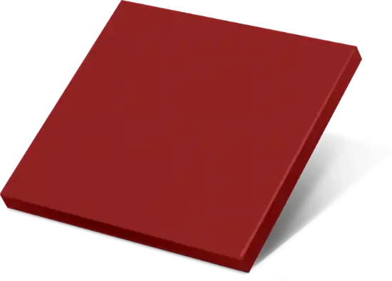 Front panel with material and colour selection