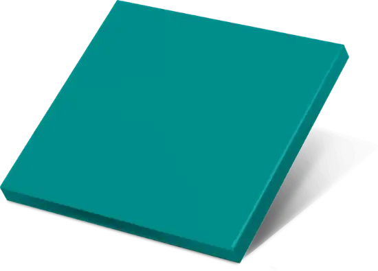 Front panel with material and colour selection