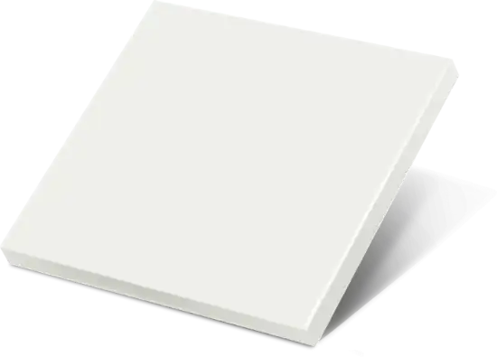 Front panel with material and colour selection