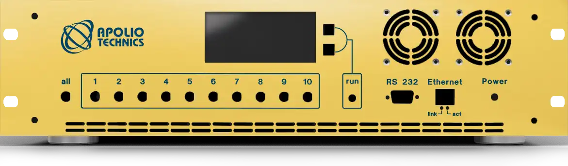 Front panel with material and colour selection