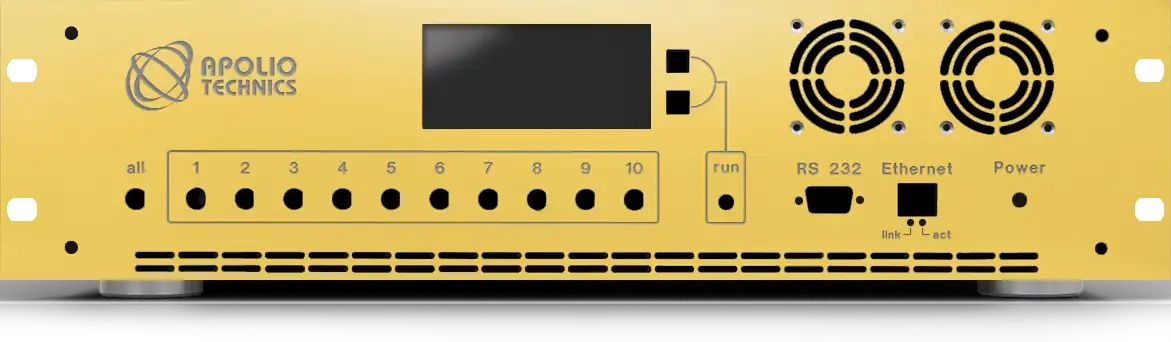 Front panel with material and colour selection