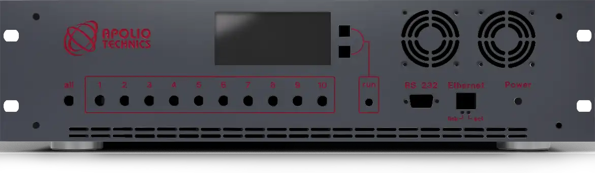 Front panel with material and colour selection