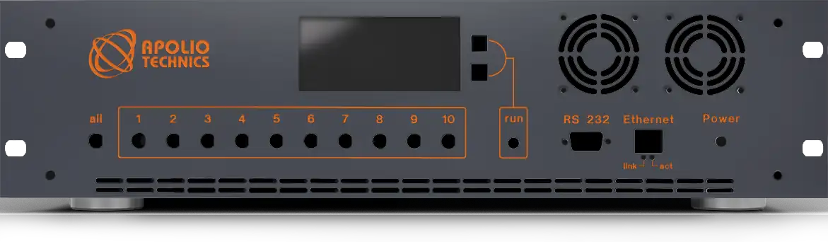 Front panel with material and colour selection