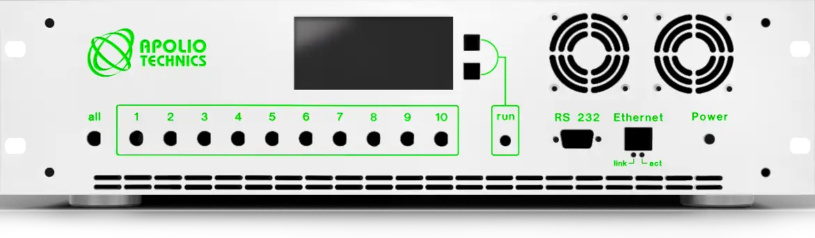 Front panel with material and colour selection