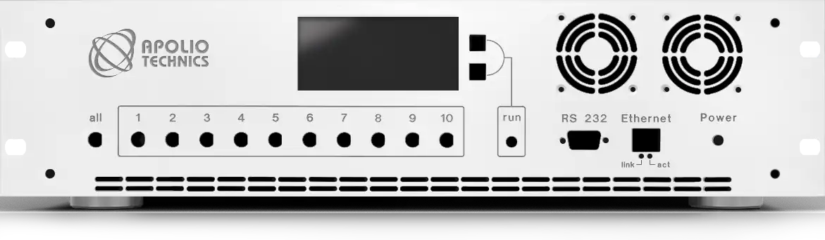 Front panel with material and colour selection