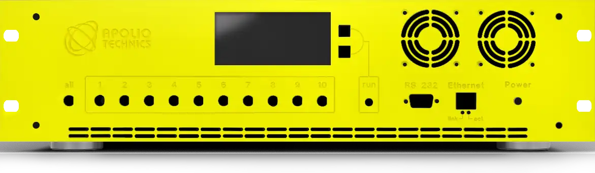 Front panel with material and colour selection