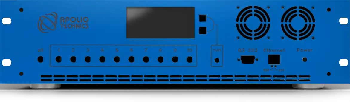 Front panel with material and colour selection