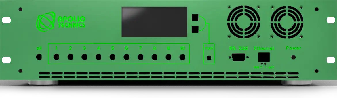 Front panel with material and colour selection