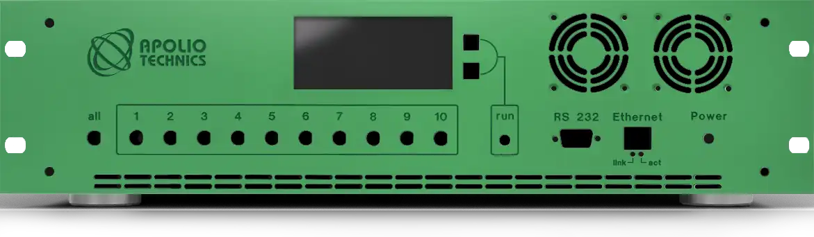 Front panel with material and colour selection