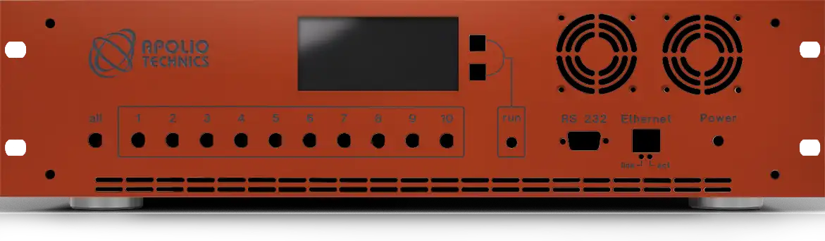 Front panel with material and colour selection