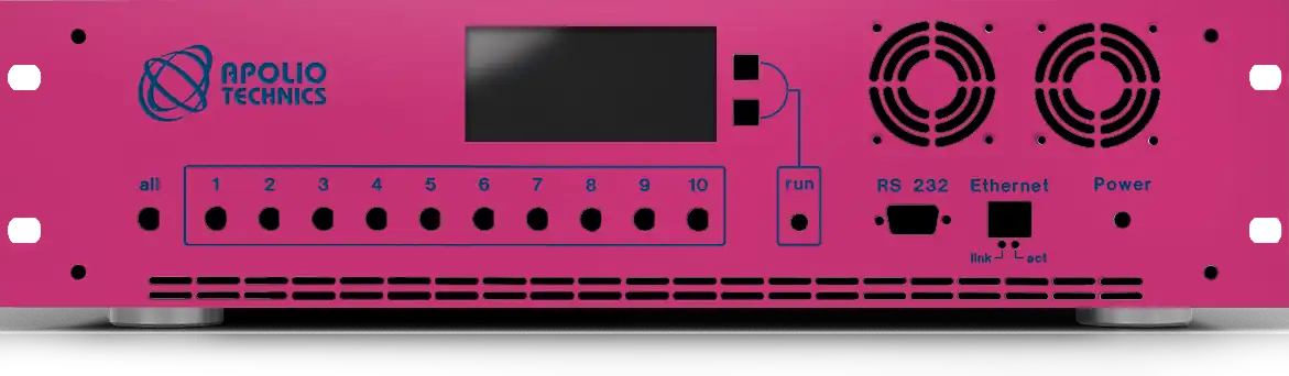 Front panel with material and colour selection