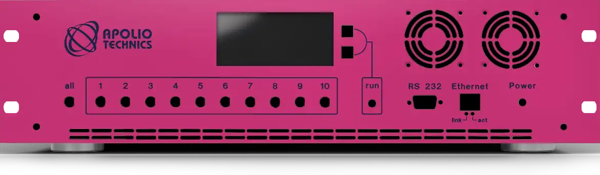 Front panel with material and colour selection