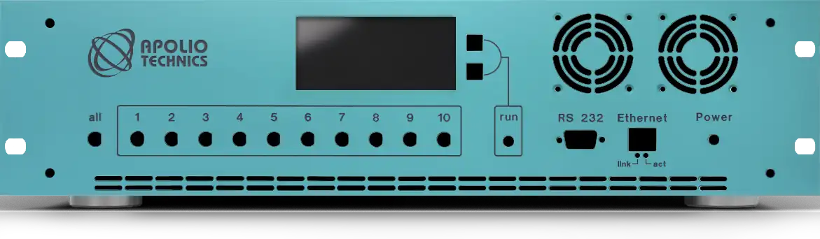 Front panel with material and colour selection