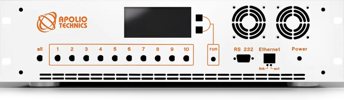Front panel with material and colour selection